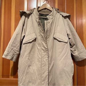 [Anne Klein] Vintage Camel Trench Coat Winter Coat - Size S